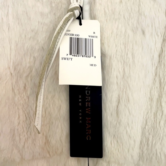 NWT ANDREW MARC Genuine Fur Jacket Coat, BRAND NEW, Women’s sz M - Picture 5 of 5